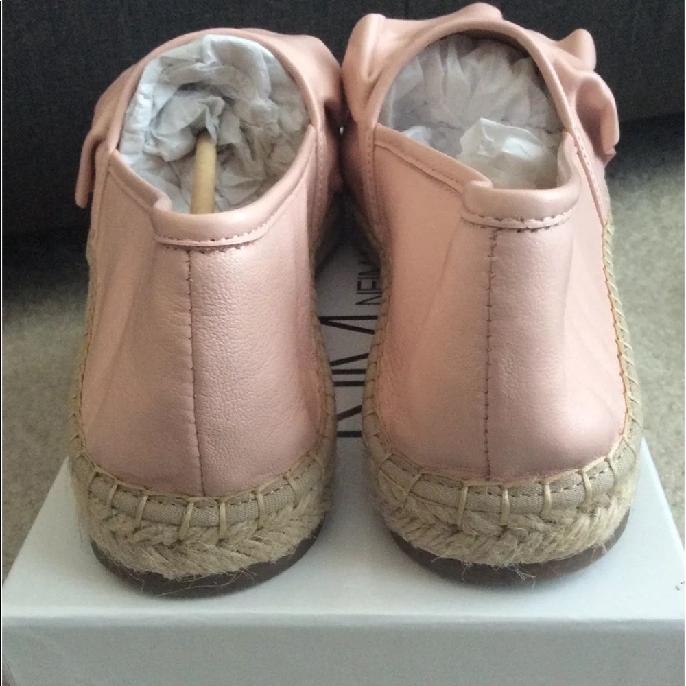 Neiman Marcus ruffle & leather Espadrilles - Picture 3 of 7
